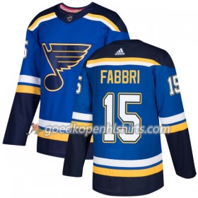 St. Louis Blues Robby Fabbri 15 Adidas 2017-2018 Blauw Authentic Shirt - Mannen